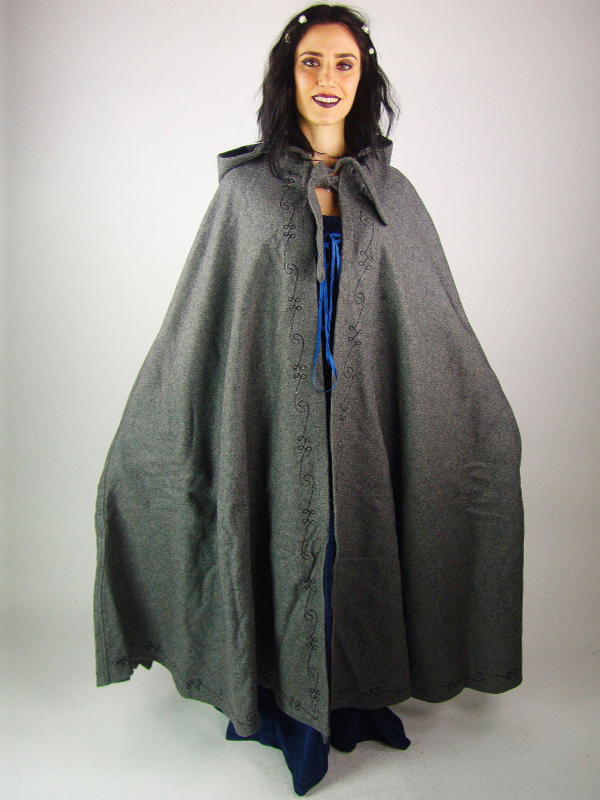 Cape Médiévale Renaissance - Lin Avec Capuche - Unisexe - Cosplay Et LARP